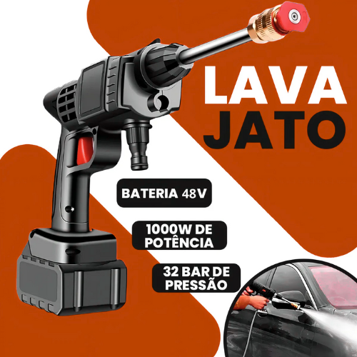 Lavadora Lava Jato Portátil Pressão  + Kit Limpeza Vonix