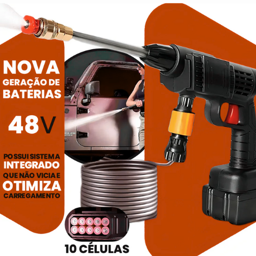 Lavadora Lava Jato Portátil Pressão  + Kit Limpeza Vonix