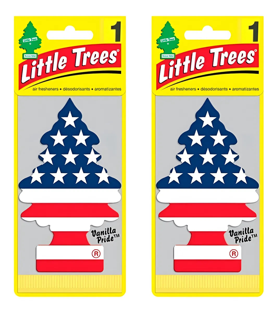 Kit 2 Little Trees Aromatizador De Carro Vanilla Eua 24hrs